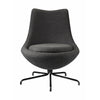 FDB Møbler L40 Swivel Lounge Chair, Dark Gray/Schwarvz