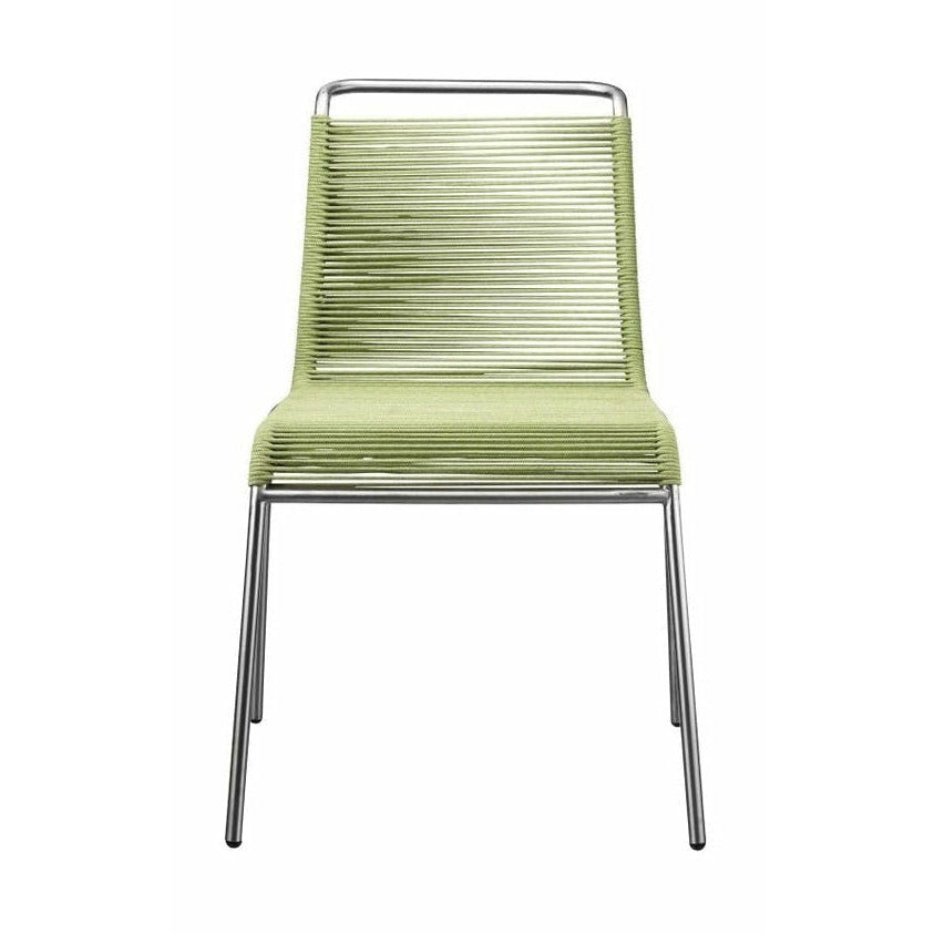 Fdb Møbler M20 Teglgaard Cord Chair, Metal/Green