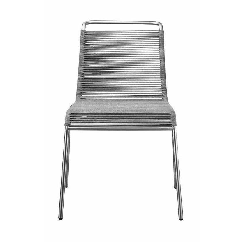 Fdb Møbler M20 Teglgaard Cord Chair, Metall/Hellgrau