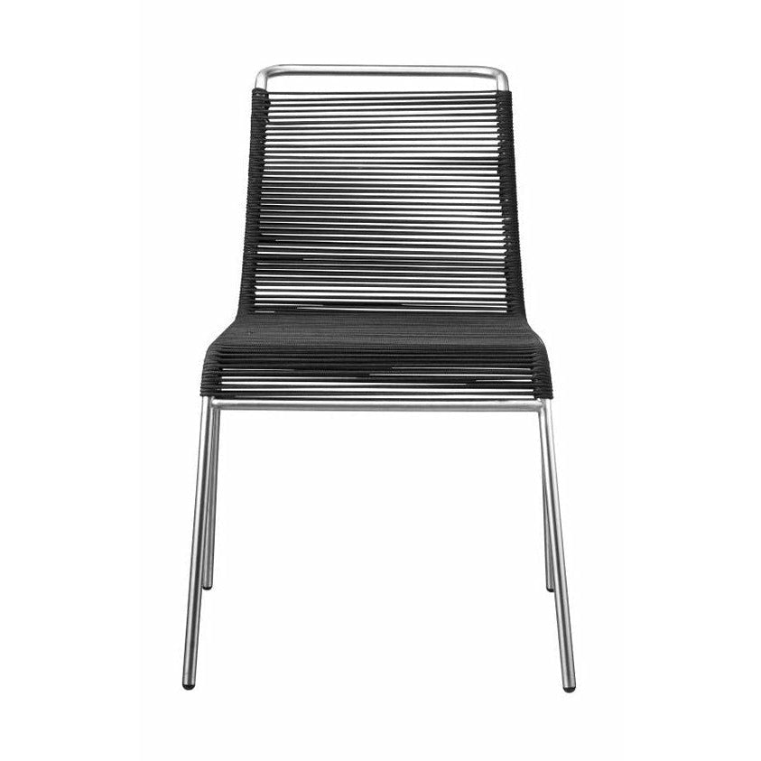 Fdb Møbler Chaise de cordon TEGLGAARD ​​M20, métal / noir