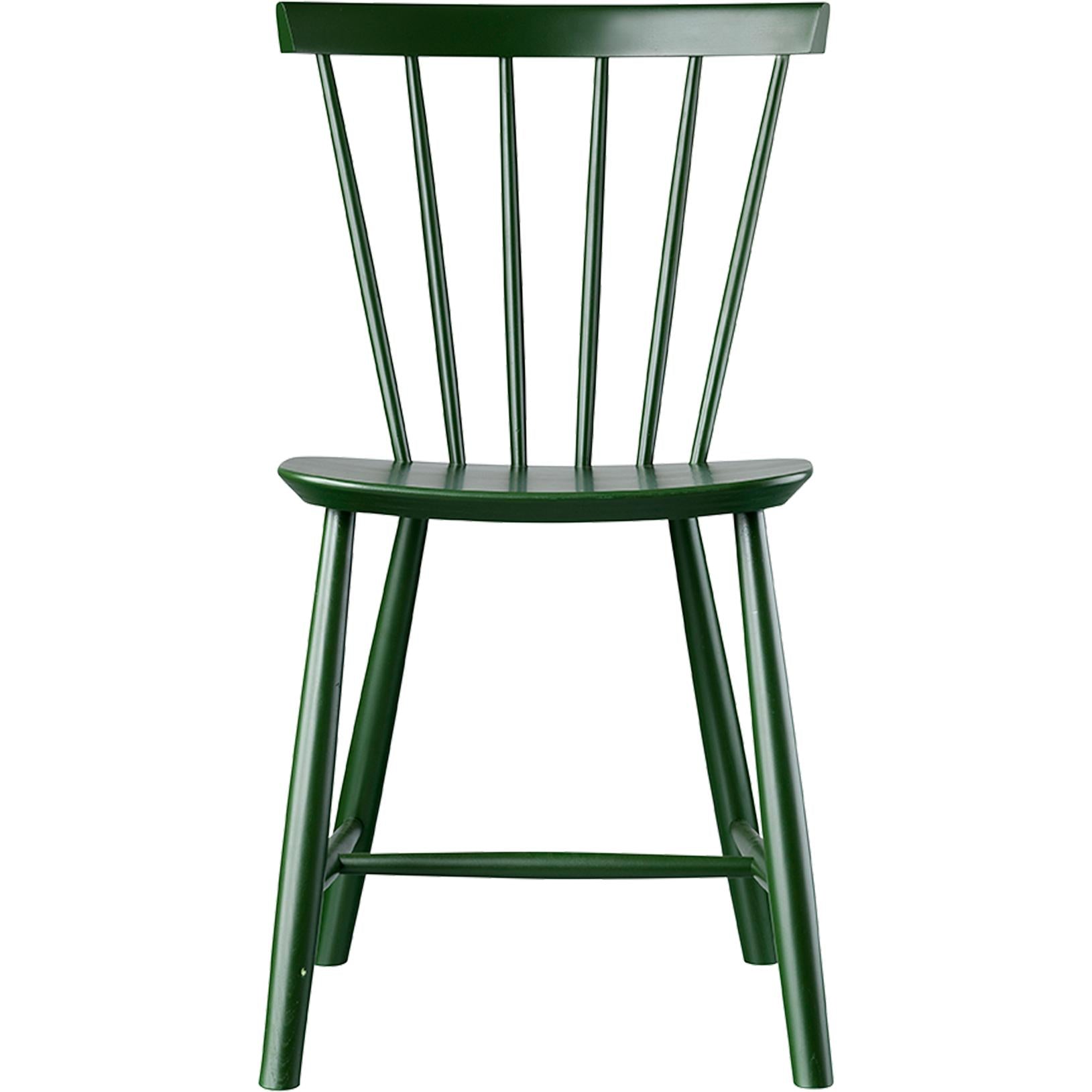 Fdb Møbler Poul Volther J46 Dining Chair Beech, Bottle Green, H 80cm