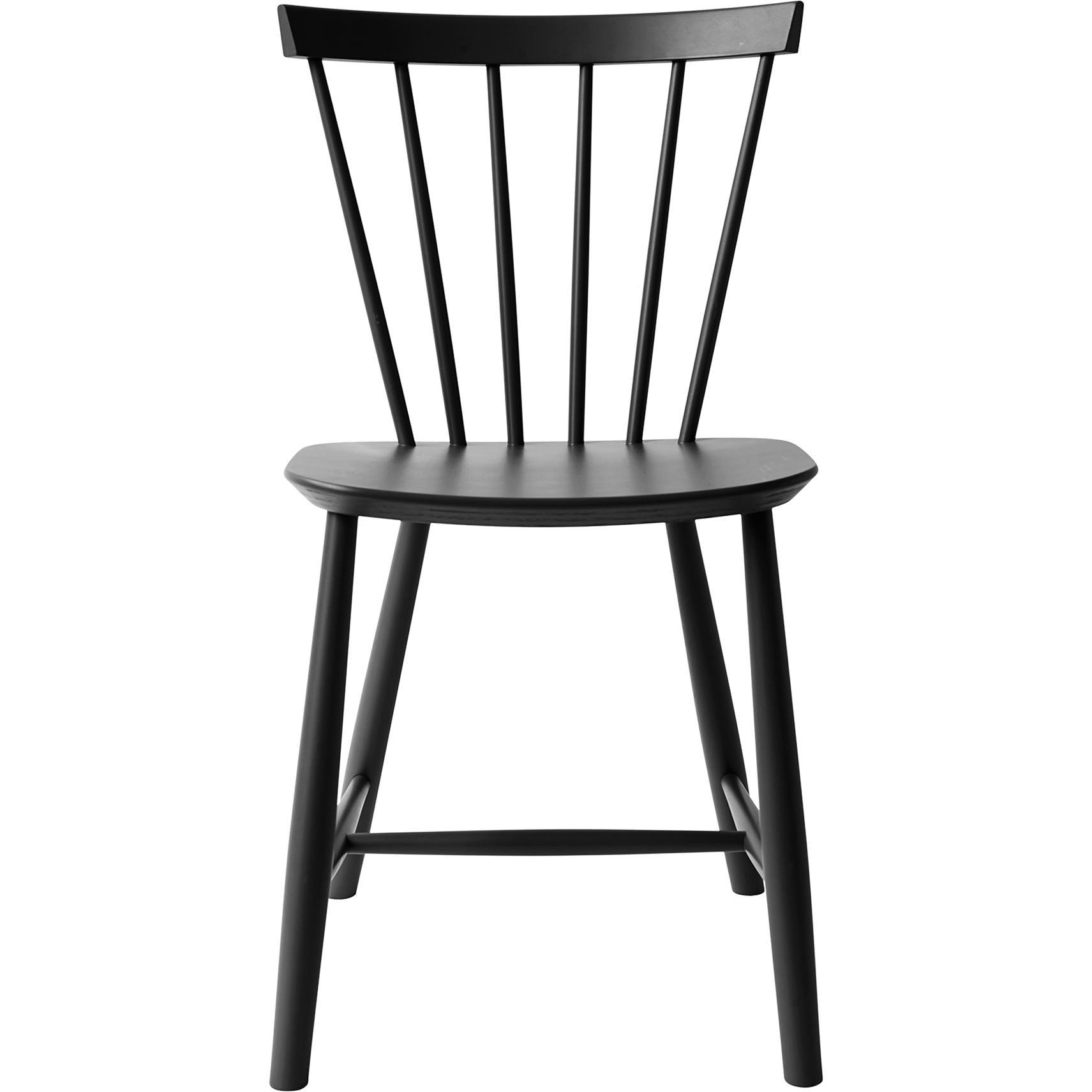 FDBMøblerPoul Volther J46餐椅山毛榉，黑色，H 80cm
