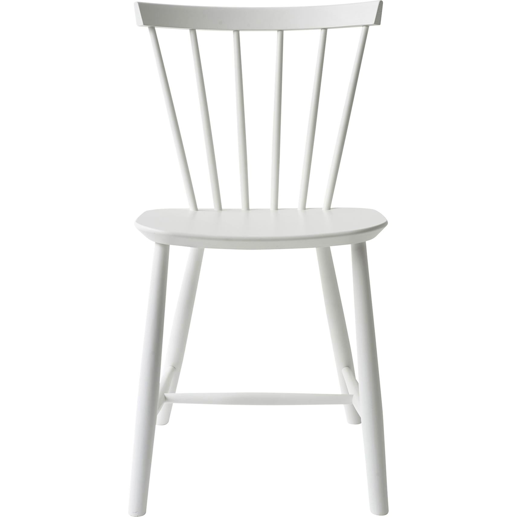 Fdb Møbler Poul Volther J46 Dining Chair Beech, White, H 80cm