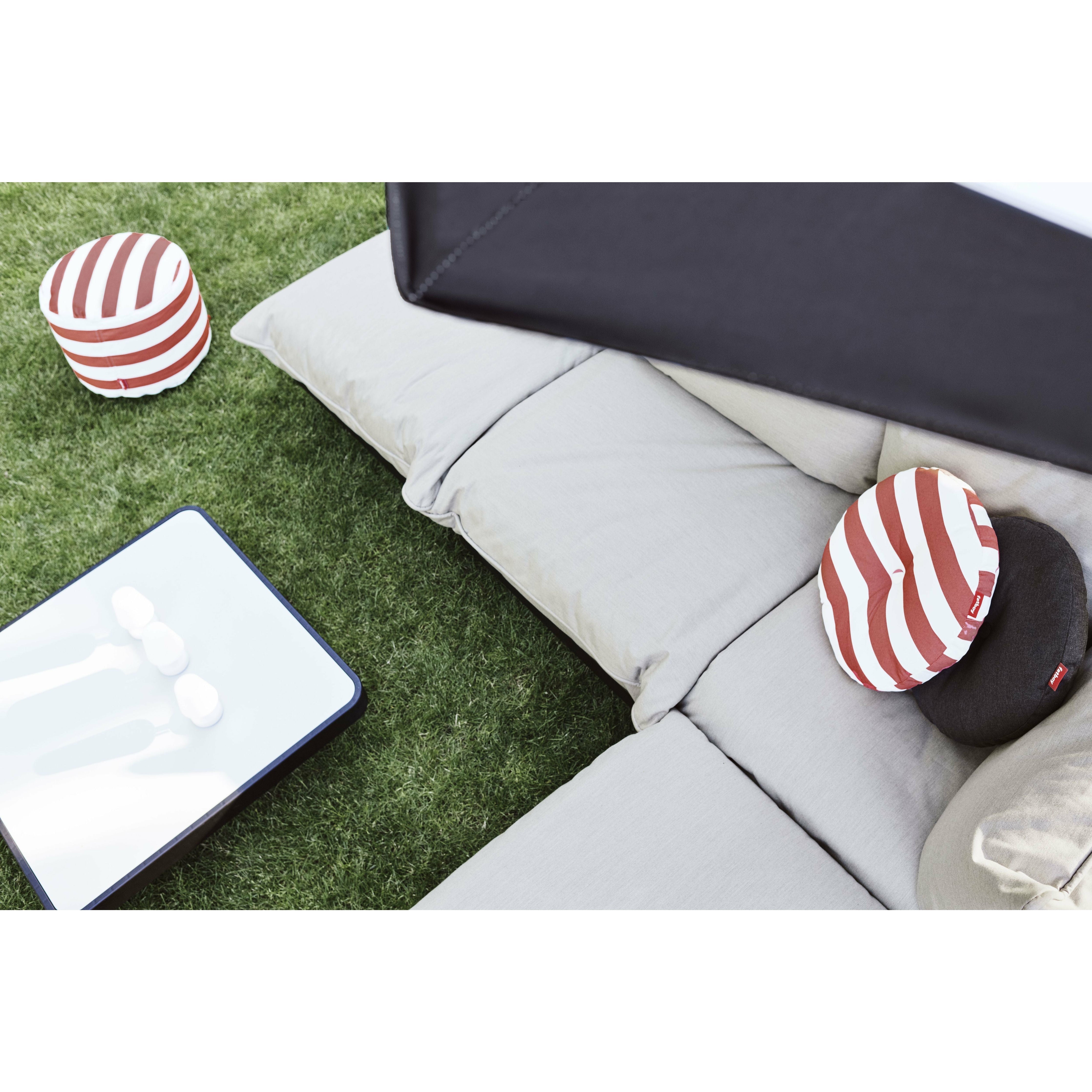 Fatboy Circle Pillow Outdoor Round Garden Cushion, Stripe Ocean Blue
