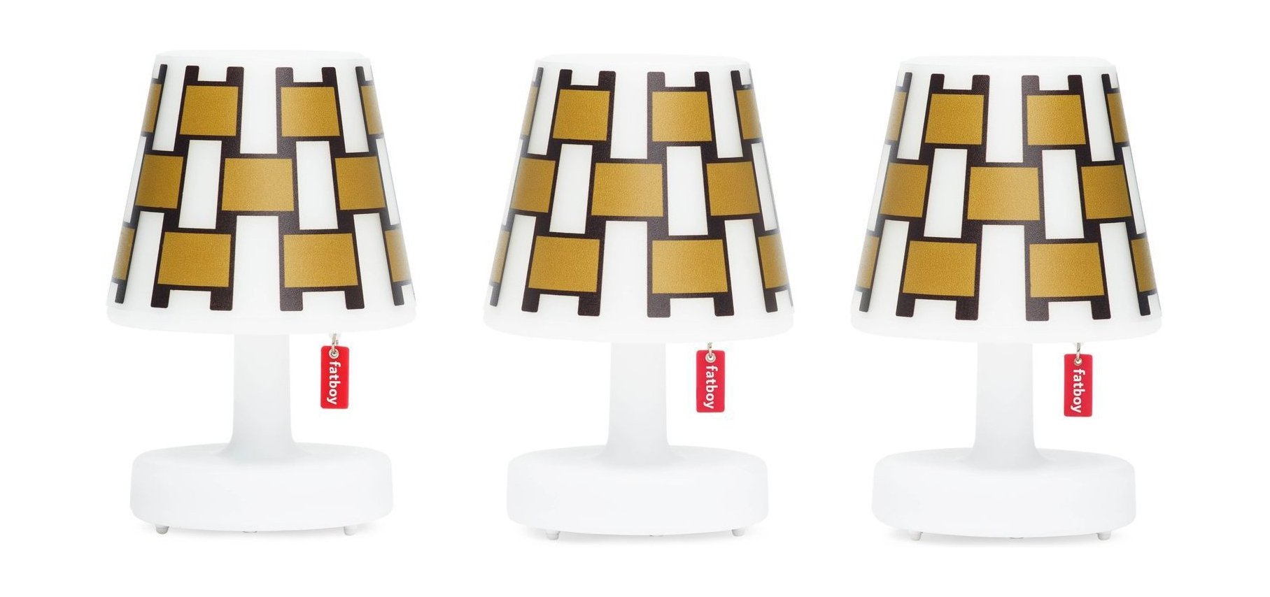 Fatboy Edison The Mini Cappie Lampshades Set Of 3 Basket Weave, Gold Honey