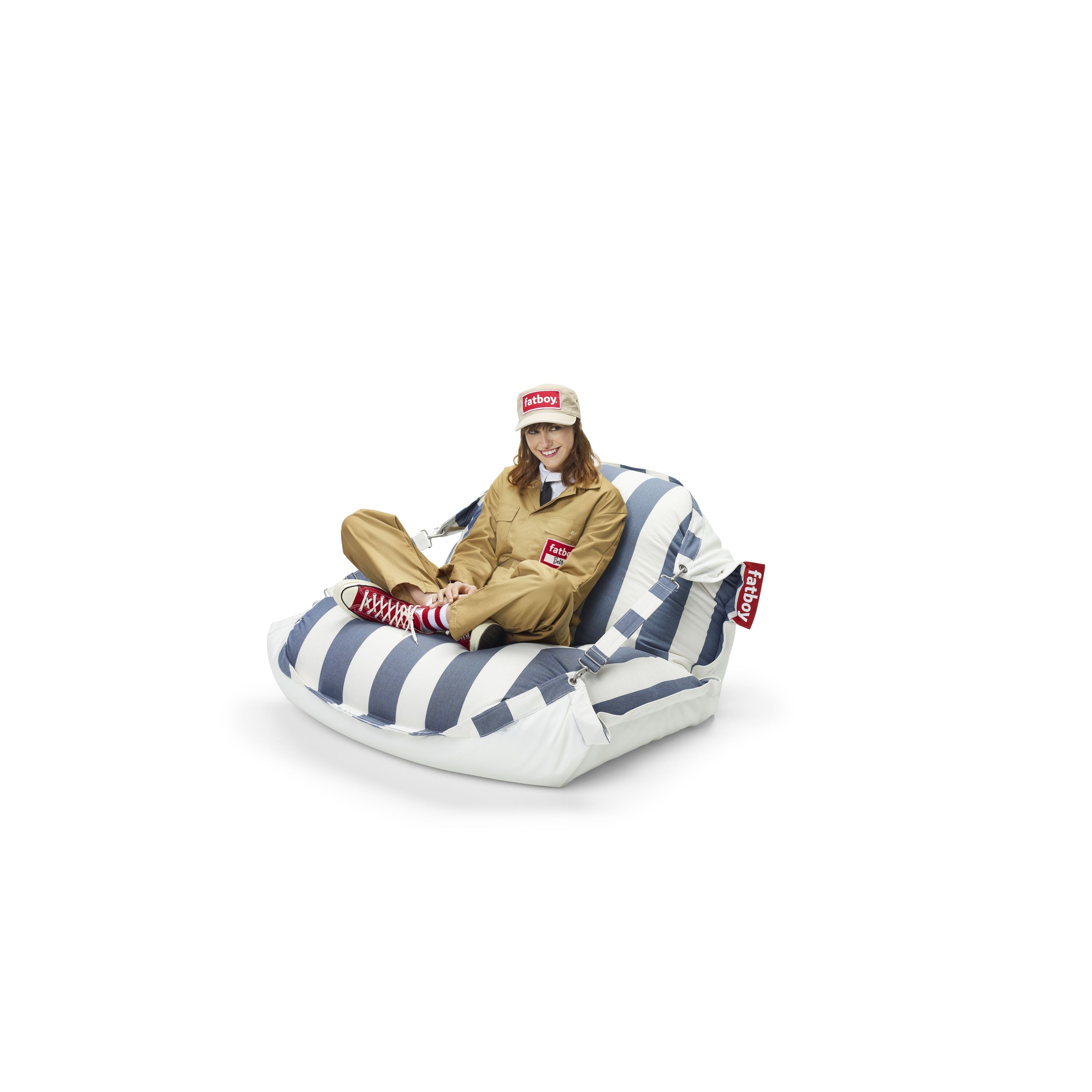 Fatboy Original Floatzac Schwimmender Sitzsack, Streifen Ozeanblau