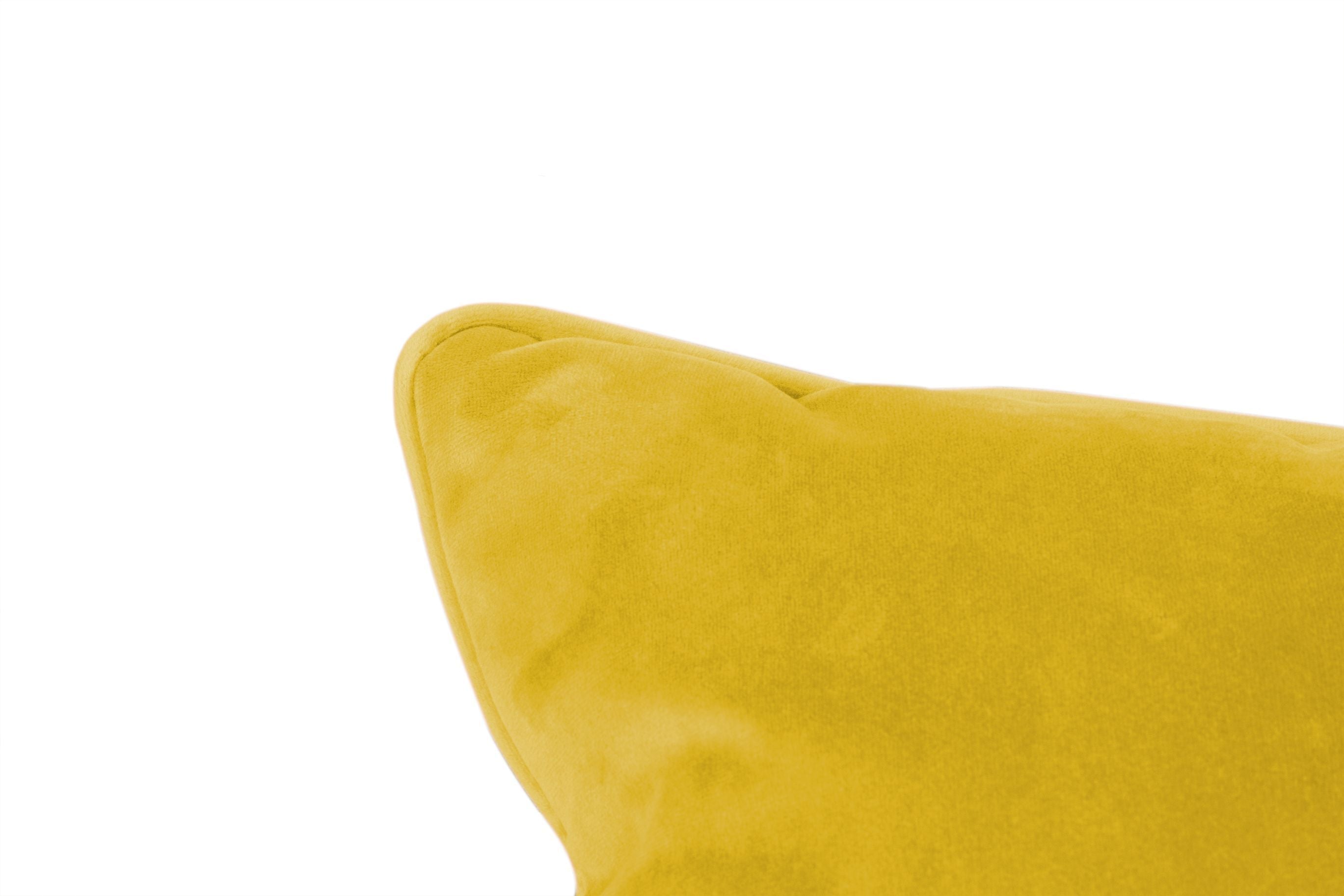 Fatboy Square Velvet Cushion Recycled 50x50 Cm, Gold Honey
