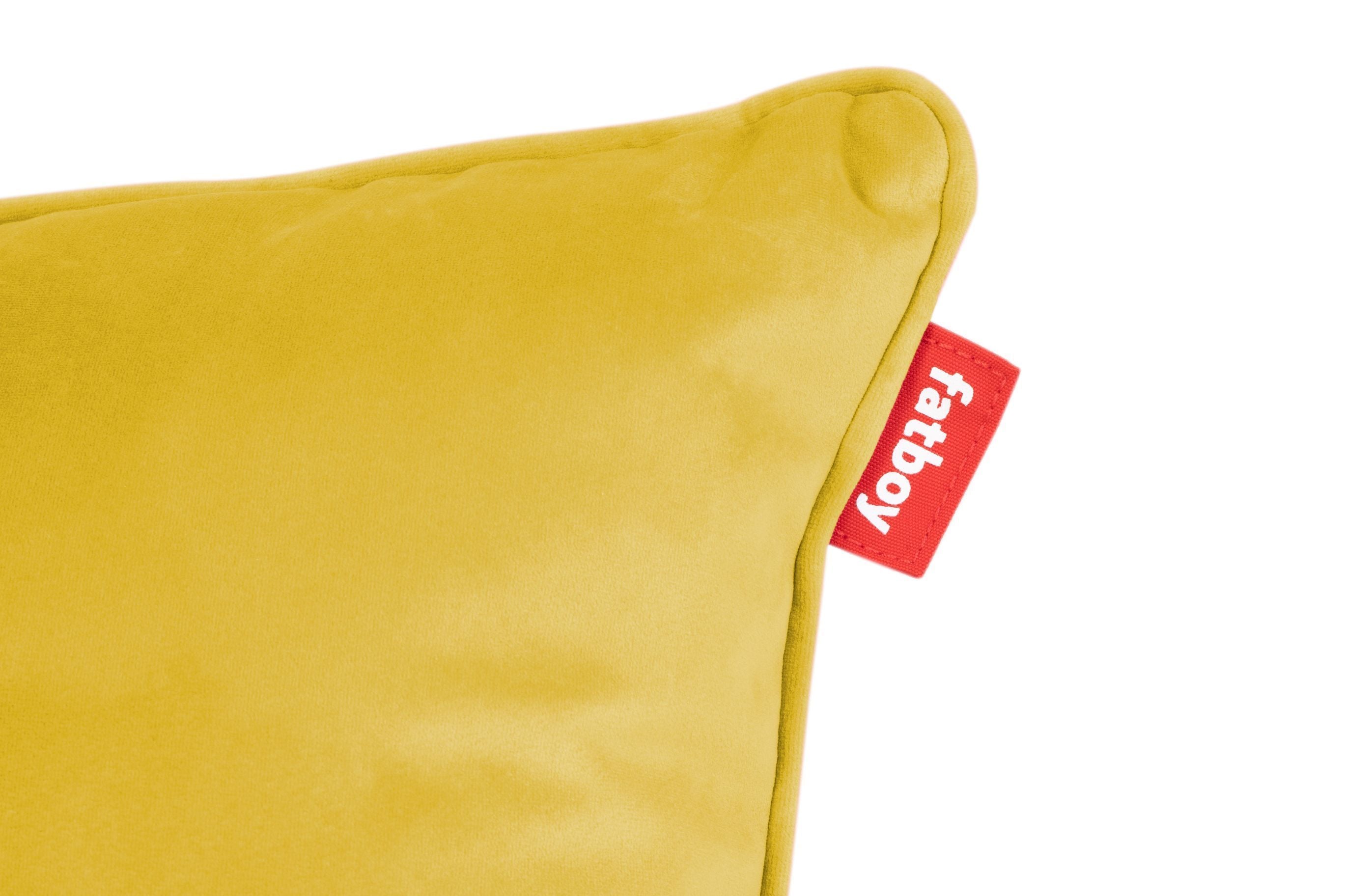 Fatboy Square Velvet Cushion reciclado 50x50 cm, miel de oro