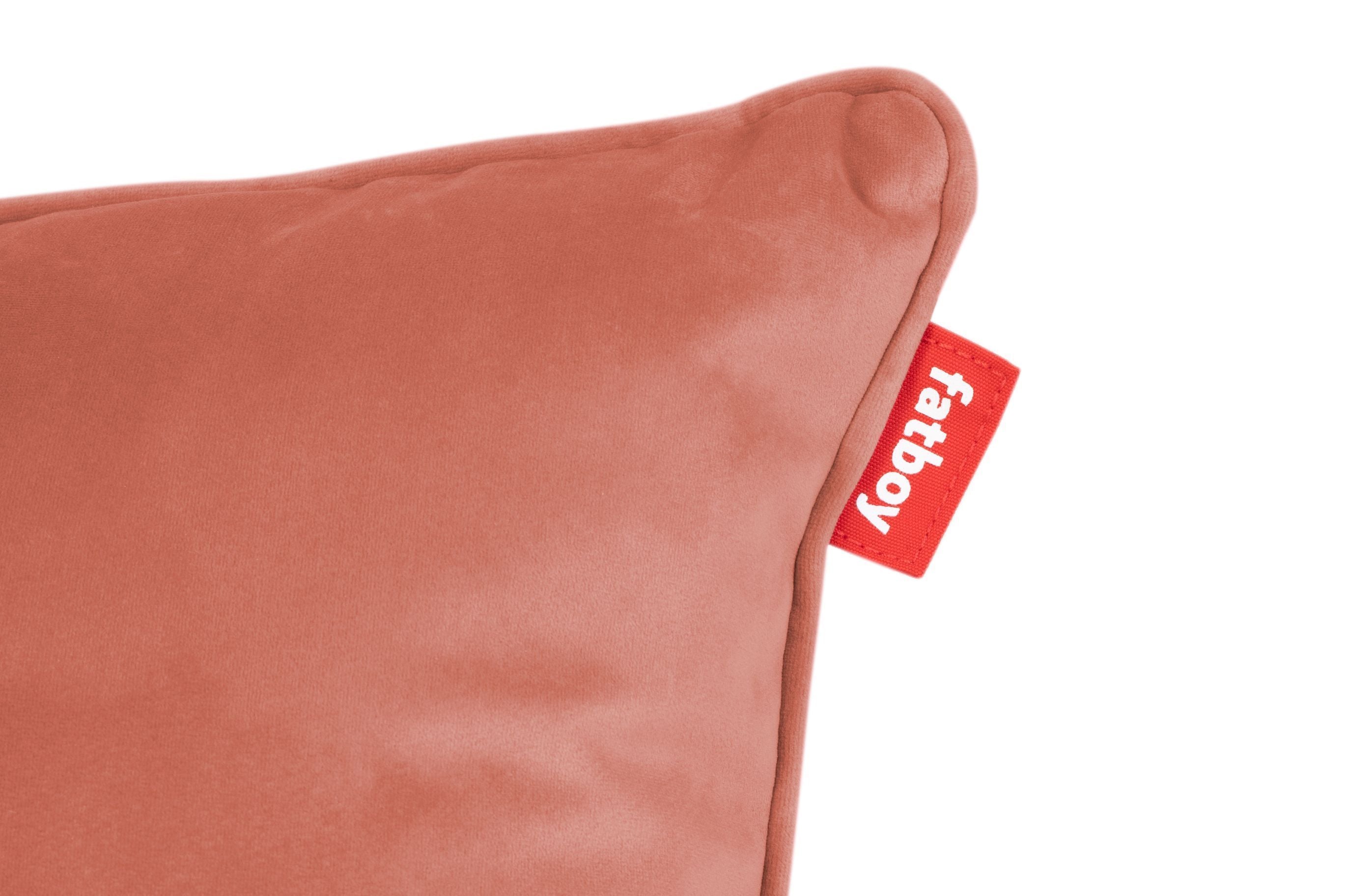 Fatboy Square Velvet Cushion återvann 50x50 cm, rabarber