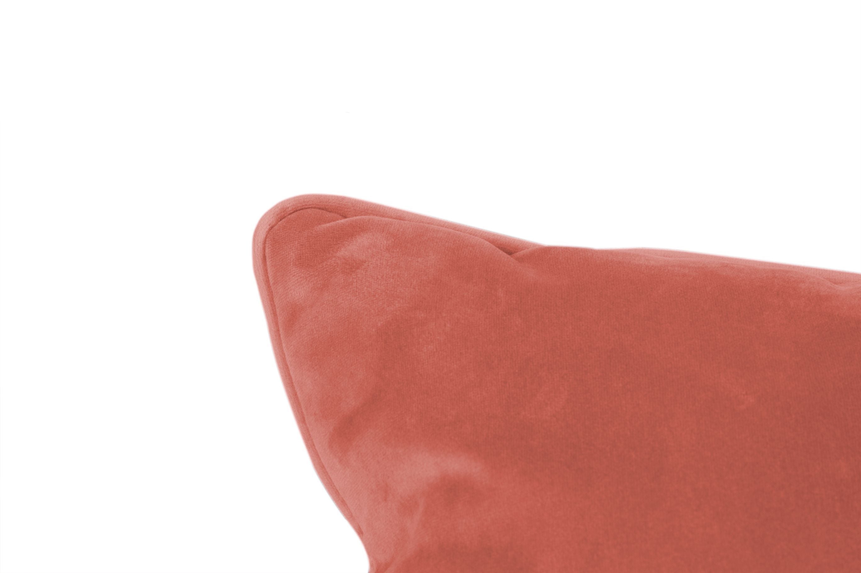 Fatboy Square Velvet Cushion återvann 50x50 cm, rabarber