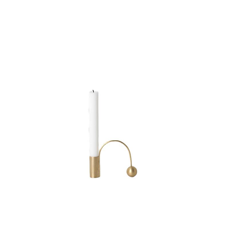 Ferm Living Balance Candle Holder Brass, 4 cm
