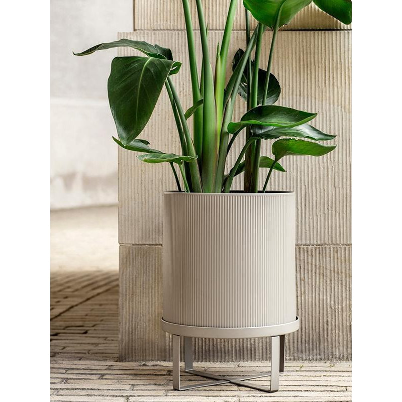 Ferm Living Building Flower Pot温暖灰色，Ø28厘米