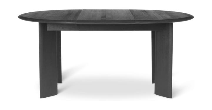 Ferm Living Bevel Table Extendable X1 Black Oiled Eik