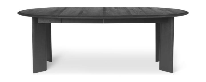 Ferm Living Bevel Table Extendable X2 Black Oiled Eik