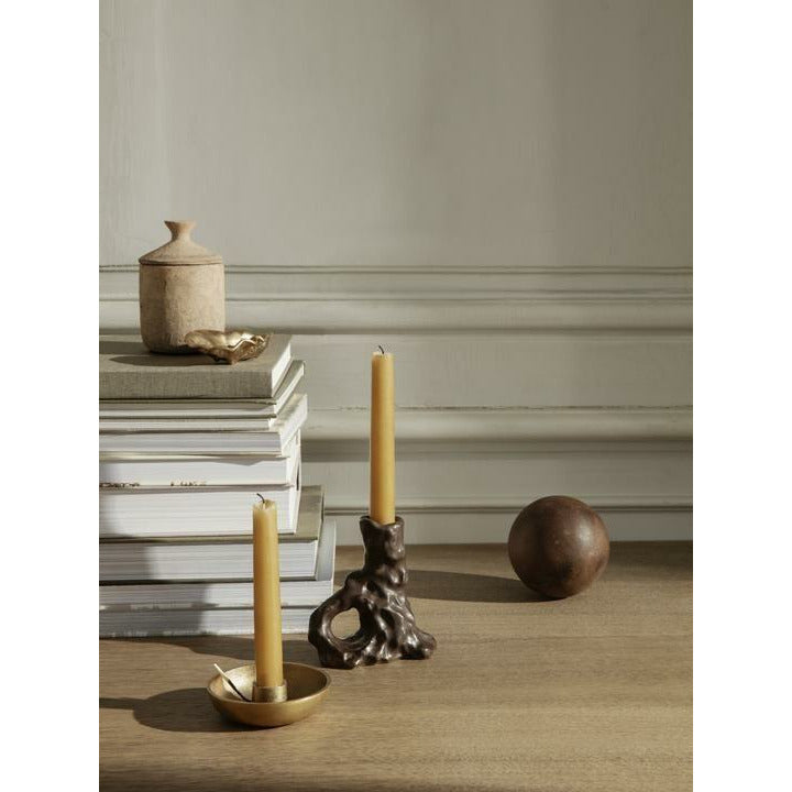 Ferm Living Bowl Candlestick Single, Brass