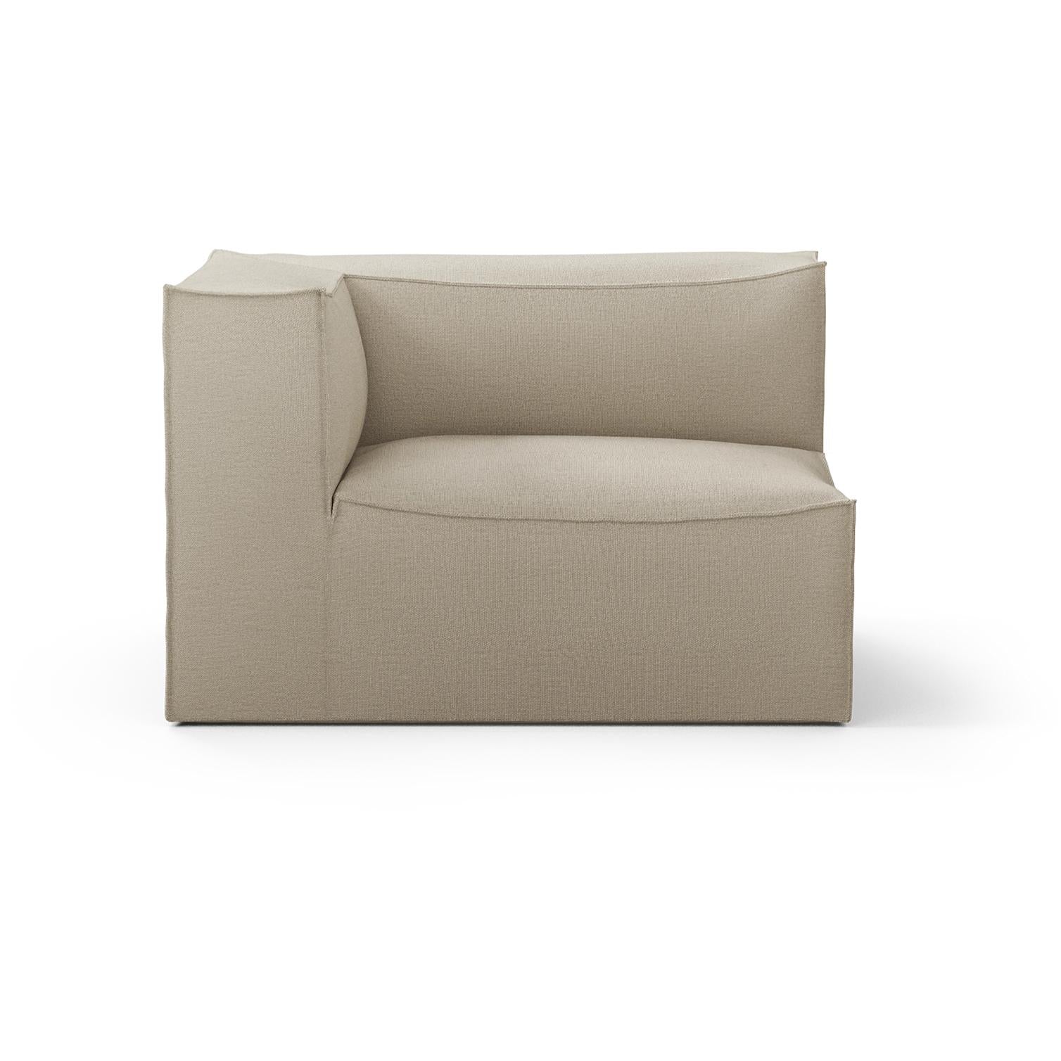 Ferm Living Catena Sofa Armrest Left S400 Rich Linen, Natural