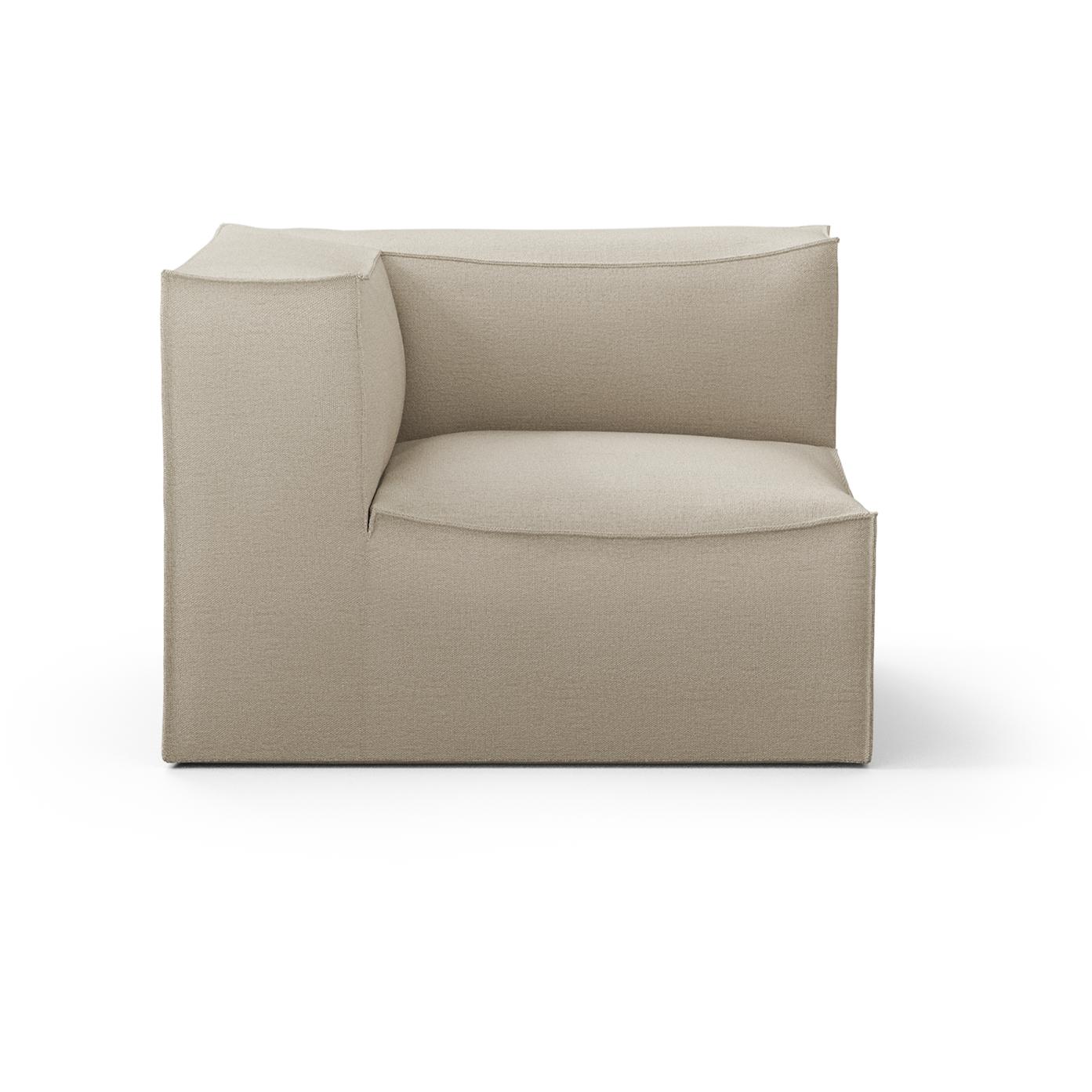Ferm Living Catena -sohva yhdistävä nurkka L200 Rich Pellava, luonnollinen