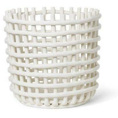 Ferm Living Ceramic Basket XL，白色