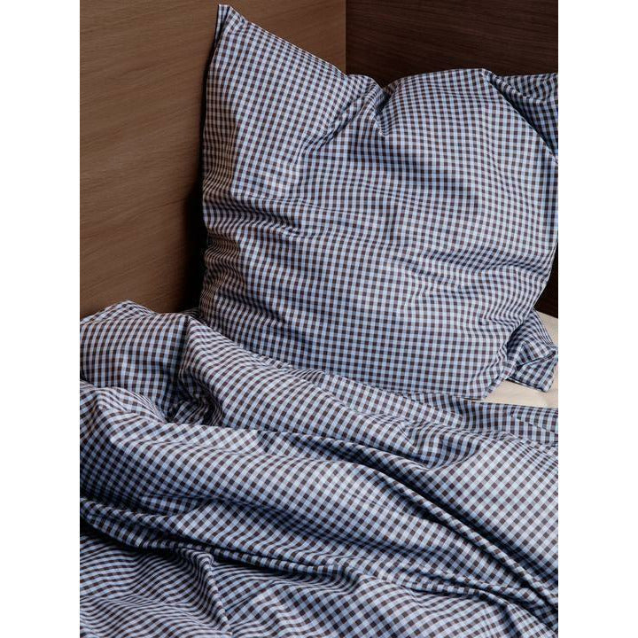 Ferm Living Check Bed Linen 140x200 Cm, Blue