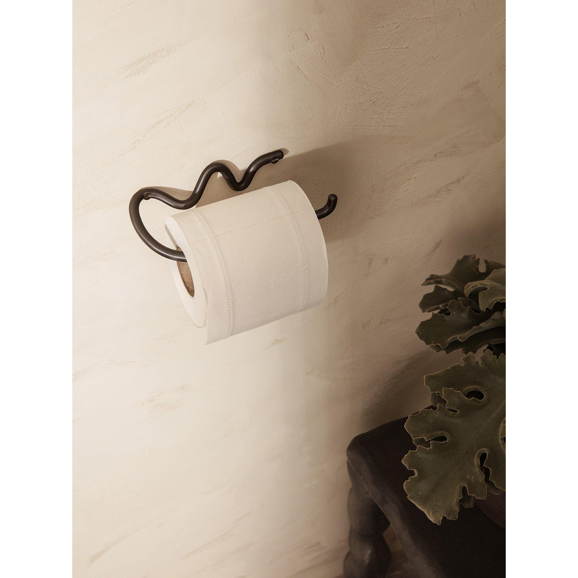 Ferm Living Curvature Toilettenpapierhalter, Schwarz