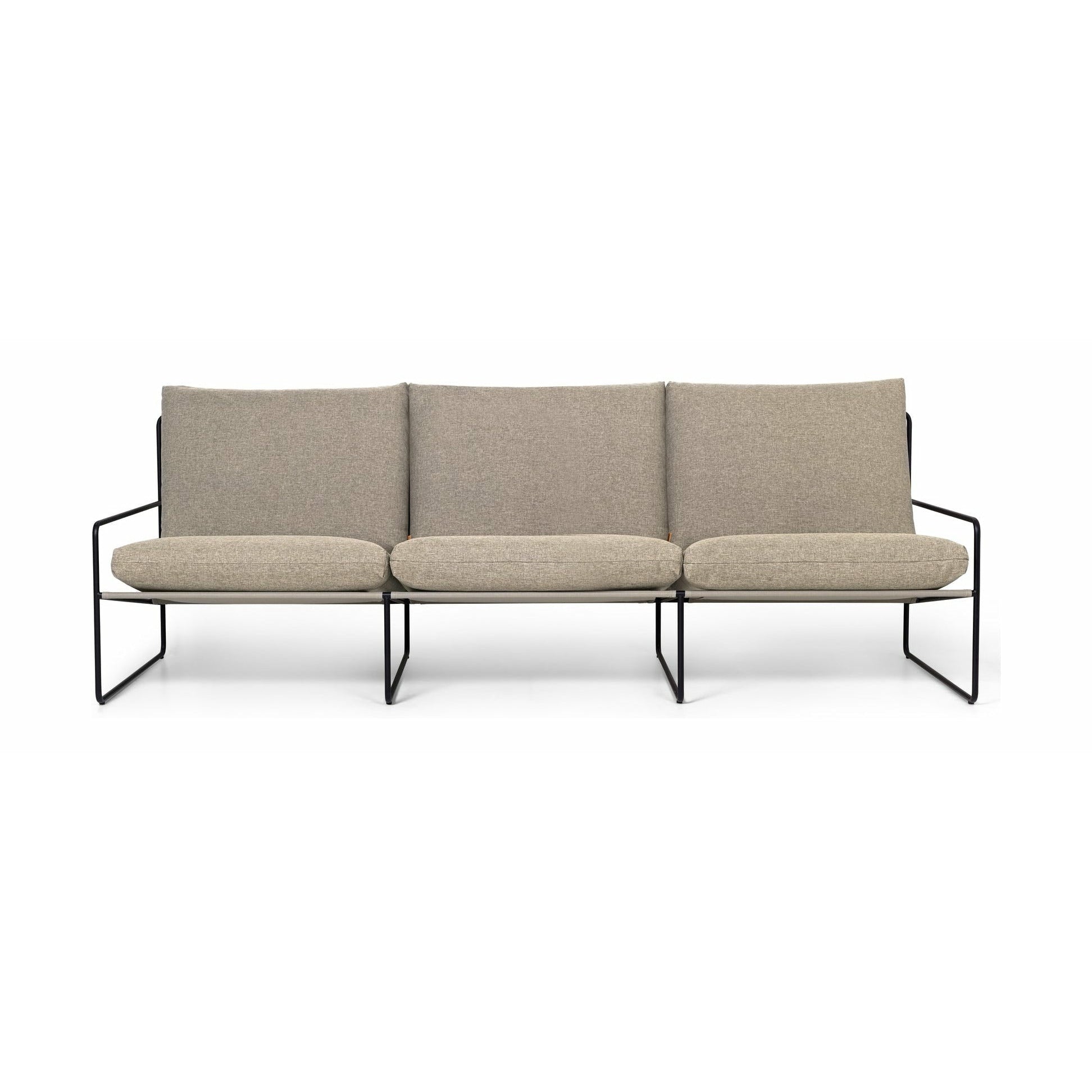 Ferm Living Desert 3-Sitzer Sofa, Schwarz/Dunkelsand