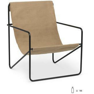 Ferm Living Desert Chair, svart/solid