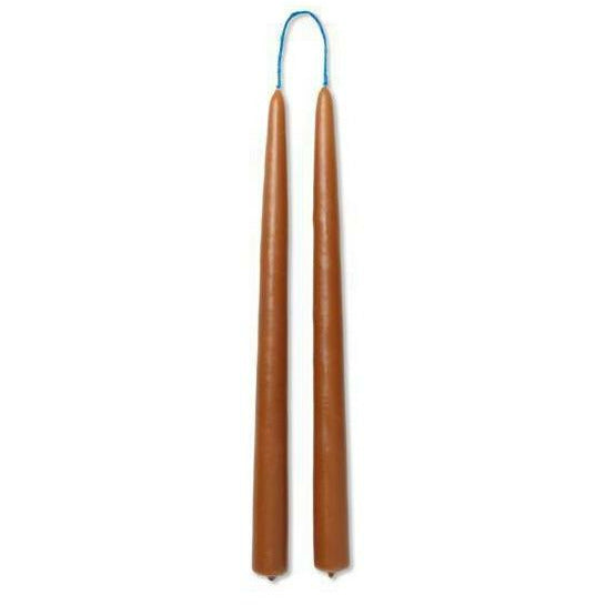 Ferm Living Dipped Candles Set Of 2 2,2x30 Cm, Amber