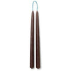 Ferm Living Dyppede stearinlys på 2 2,2x30 cm, brun