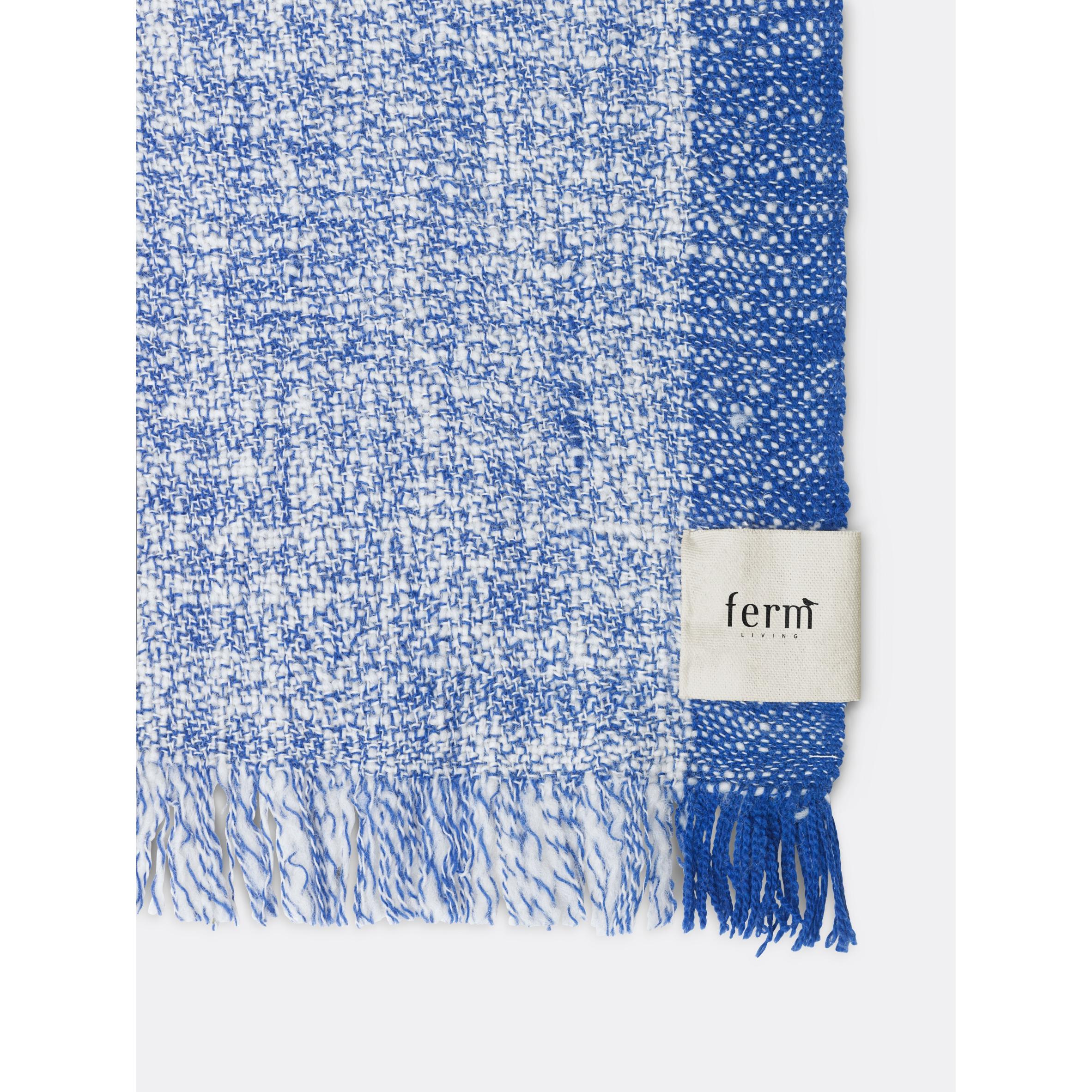Ferm Living Living Wool Crotet, Blue White