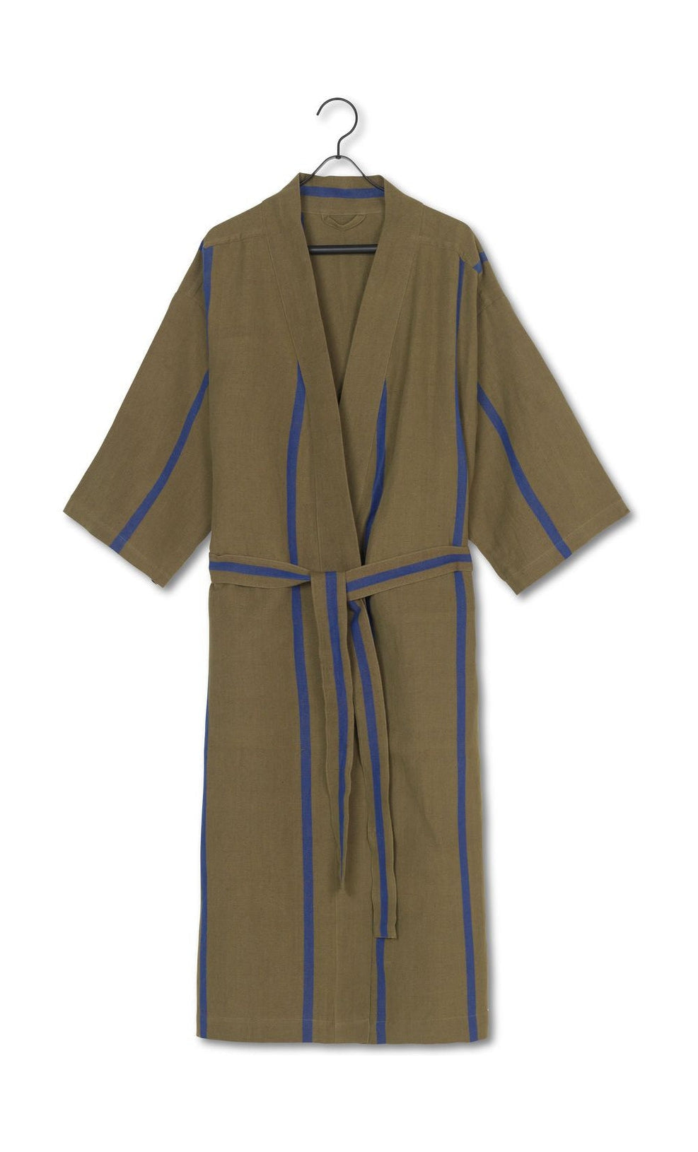 Ferm Living Veld badjas, olijf/lichtblauw