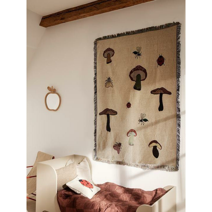 Ferm Living Forest Tapestry -deken 120x170 cm, zand