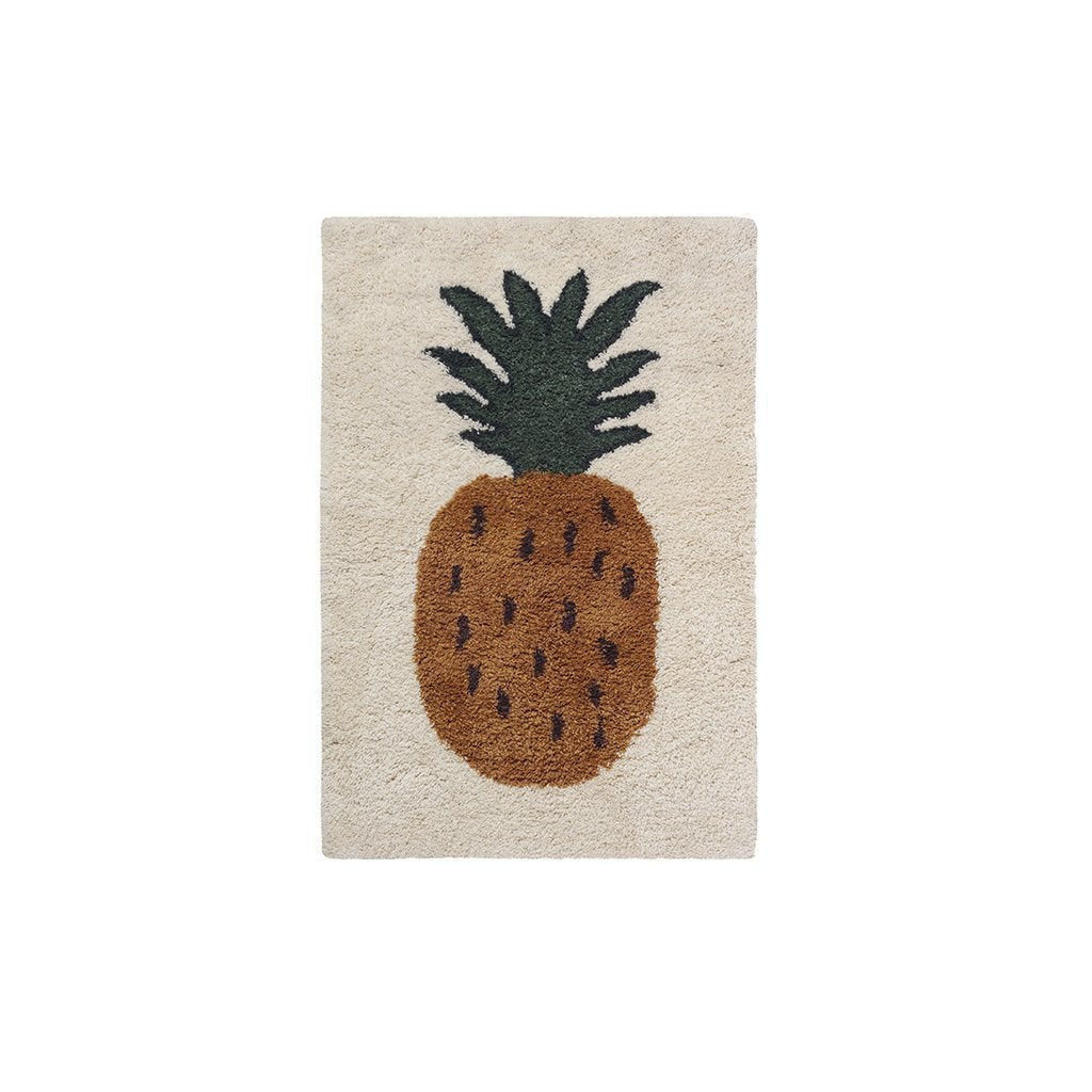 Ferm Living Fruiticana ananas tæppe, 120 cm