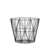 Ferm Living Threaded Basket Black, ø50cm