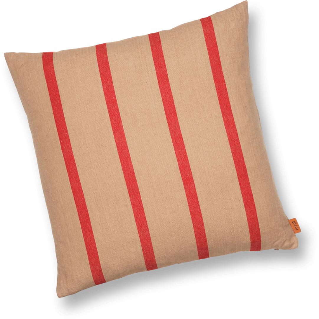 Ferm Living Grand Cushion，骆驼/红色