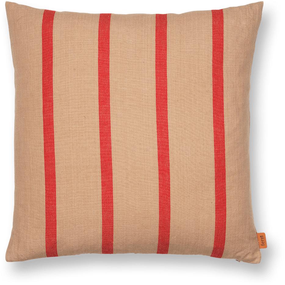 Ferm Living Grand Cushion, kameel/rood