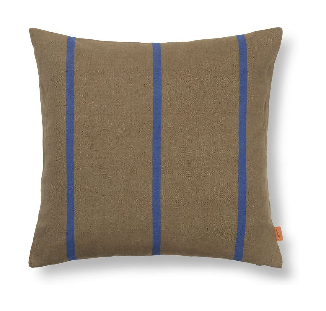 Ferm Living Grand Cushion, oliv/ljusblå