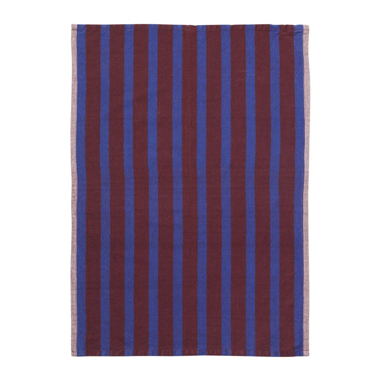 Ferm Living Hale Tea Towel, Brown Blue