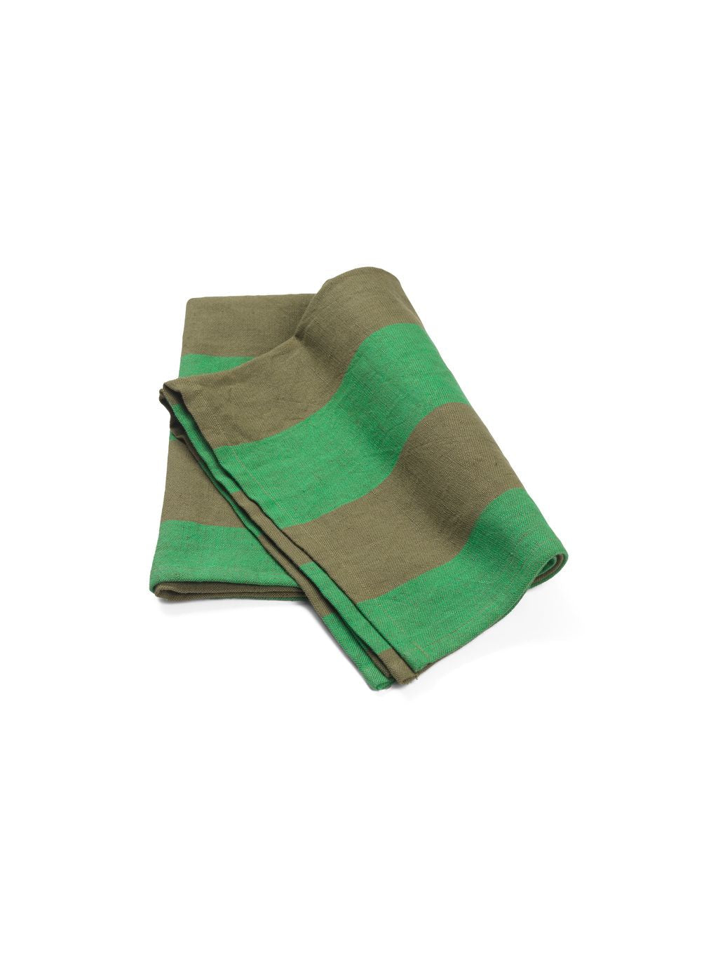 Ferm Living Hale Tea Towel, Olive/Green