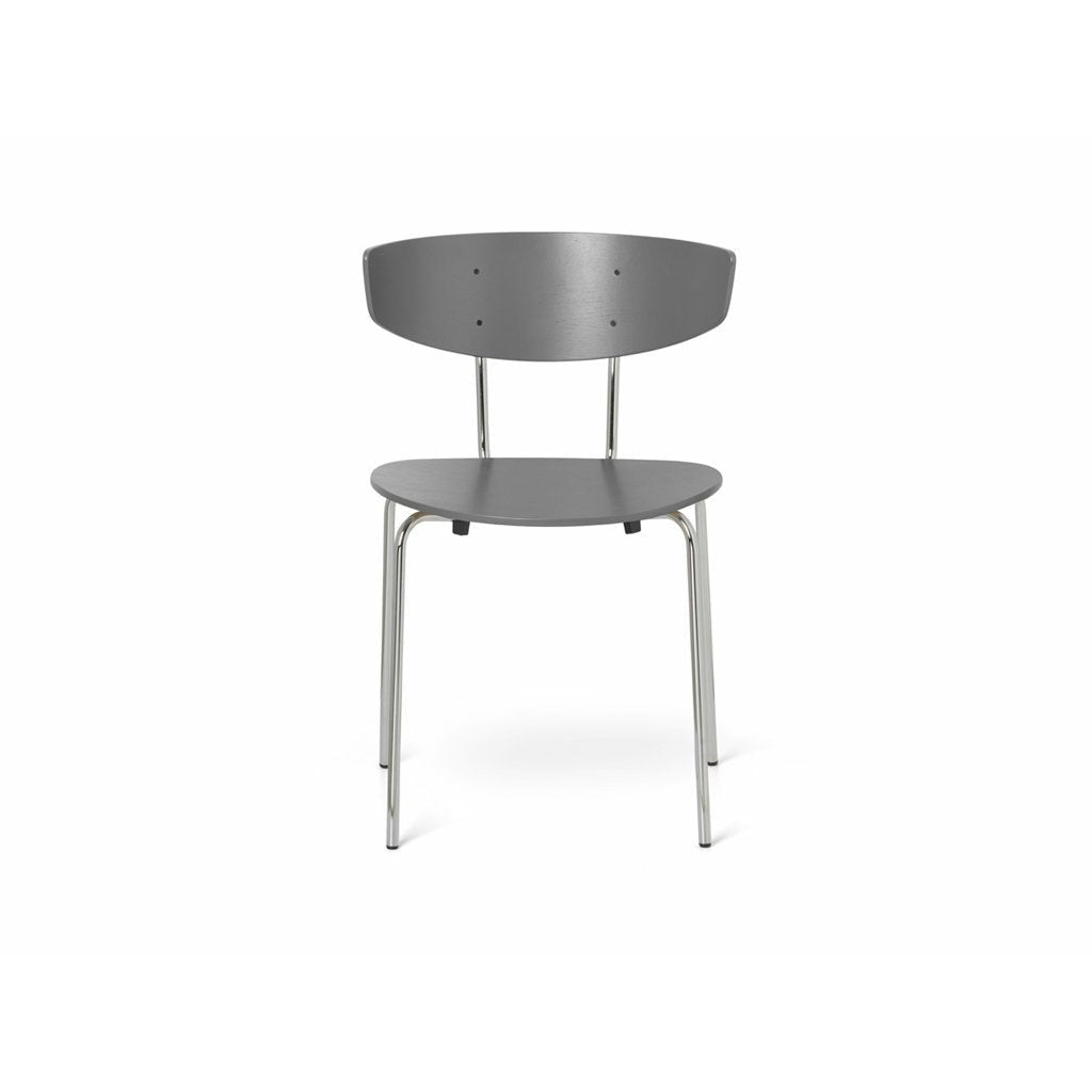 Ferm Living Herman Chair, Chrome/Warm Grey