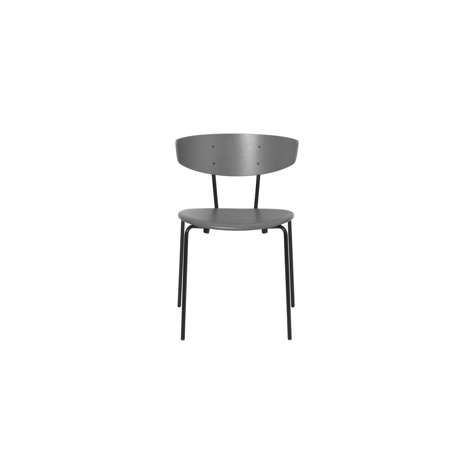 Ferm Living Herman Chair Leder, Warm Grey/Grey