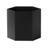 Ferm Living HEXAON Flowerpot Black, Ø18cm