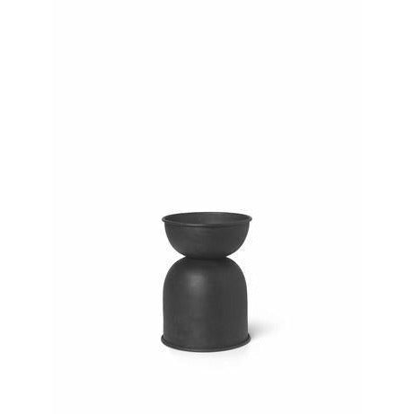 Ferm Living Hourglass Flowerpot svartur, 30 cm