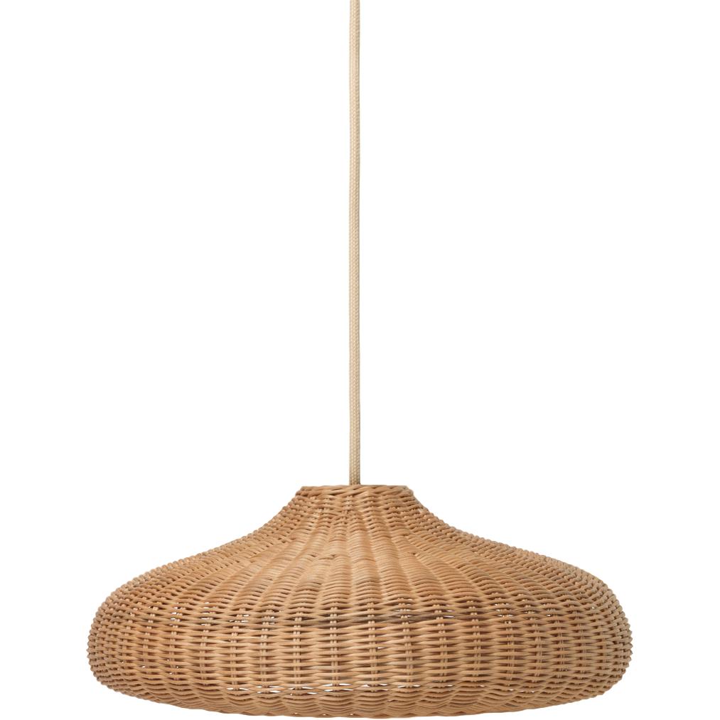 Ferm Living Braided Lampshade Disc, Natural