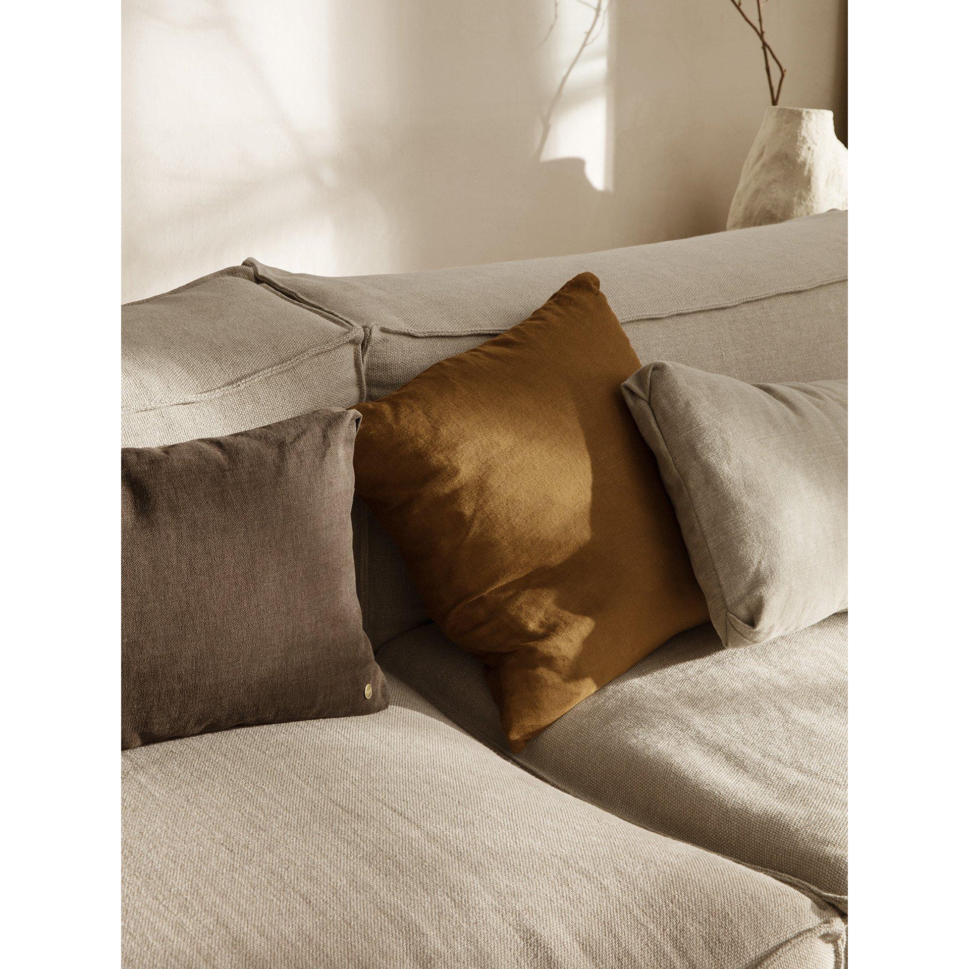 Ferm Living Linen Cushion, Brown