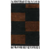 Ferm Living Mara handknoopt tapijt 80x120 cm, zwart/chocolade