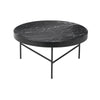 Ferm Living Table en marbre noir, Ø70cm