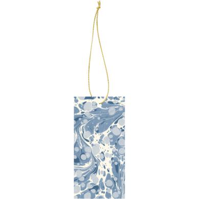 Ferm Living Marbling Gift Tag, Dusty Blue