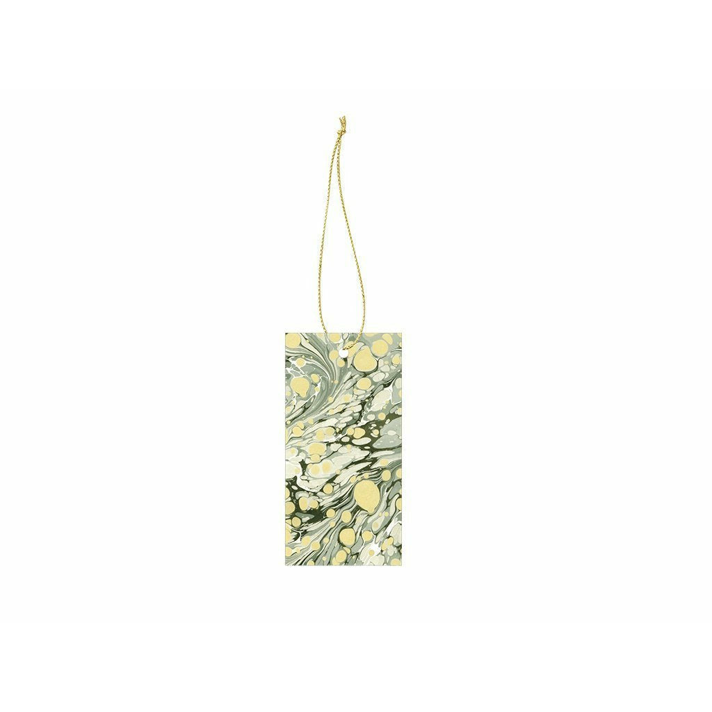 Ferm Living Marmoring Gift Tag, Green