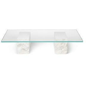 Tavolino minerale ferm vivente, Bianco Curia