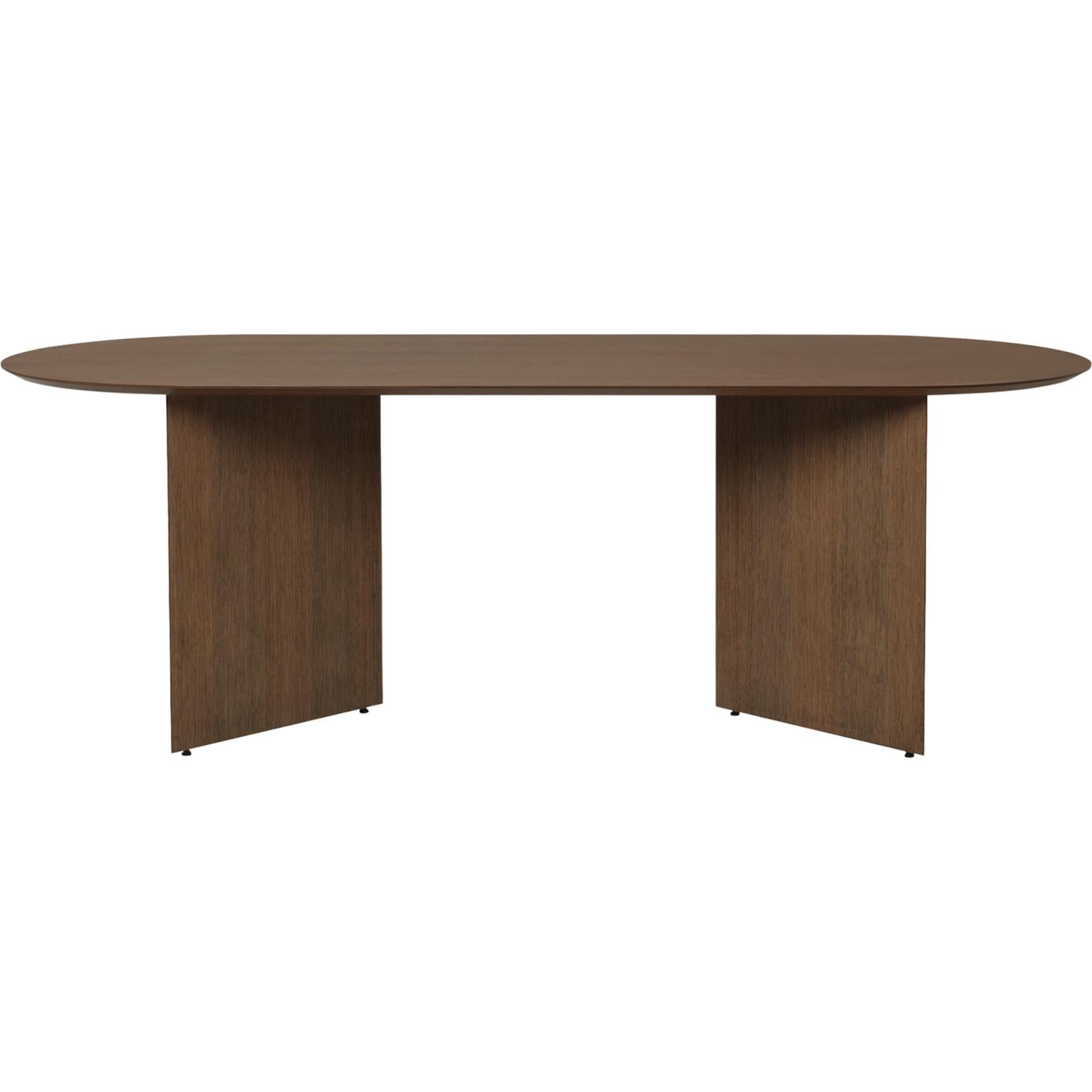 Ferm Living Mingle Oval Tischplatte Nussbaum, 220 Cm